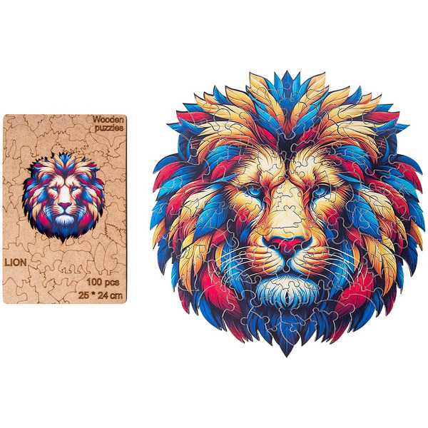 Сувенирный пазл MASTER WOOD Лев SWPL