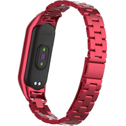 Ремешок Bingo Stainless для Xiaomi Mi Band 5/6 Красный