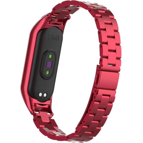 Ремешок Bingo Stainless для Xiaomi Mi Band 5/6 Красный