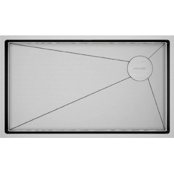 Кухонная мойка Paulmark NEXT-SKEW 74 Uni PM887444-BS (стальной/брашированная сталь)