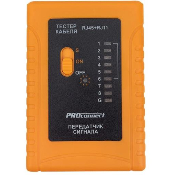 Тестер кабеляPROconnect 12-1006-4 ( RJ-45+RJ-11/RJ-12 468)