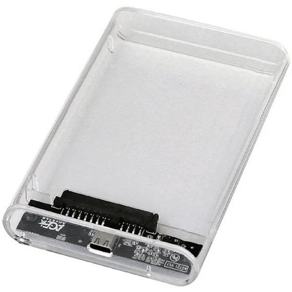 Бокс для накопителей AgeStar 3UB2P6C (прозрачный)