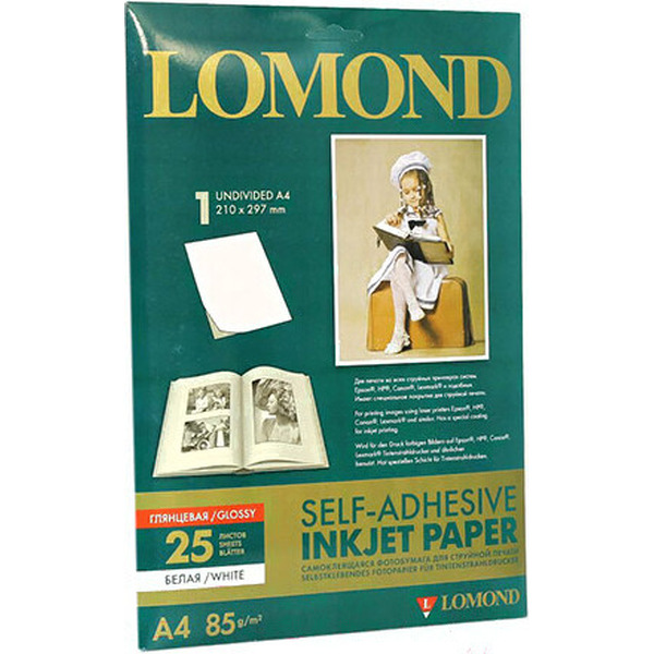Фотобумага Lomond A4, 85 г/м, 25 л 2410003 (глянцевая)