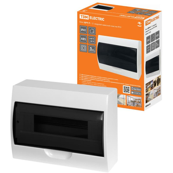 Бокс пластиковый TDM ЩРН-П-12 SQ0901-0004
