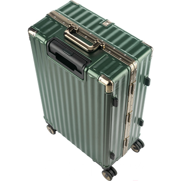 Чемодан DoubleW E087# (M, темно-зеленый)