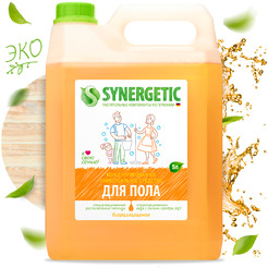 Средство для пола SYNERGETIC универсальное, антибактериальное, 5л (101500)