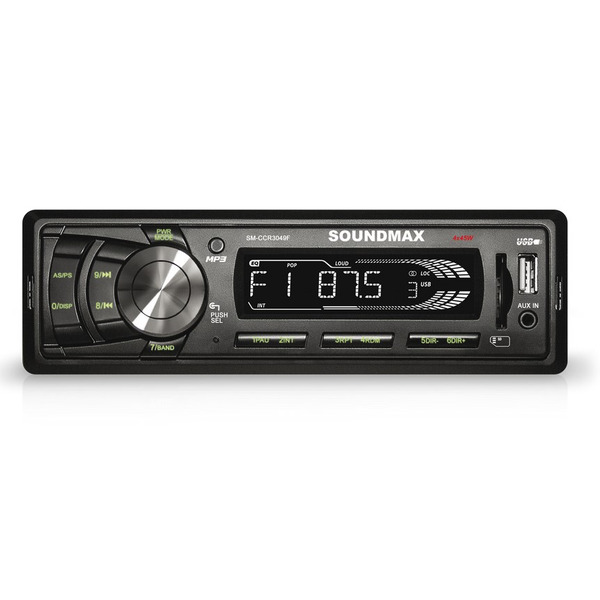 Автомагнитола Soundmax SM-CCR3049F (черный)