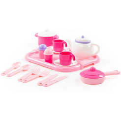Набор игрушечной посуды Полесье Настенька 59000 (на 2 персоны, в сеточке)