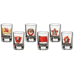 Набор рюмок ОСЗ ОДА. РОЖДЕННЫЙ В СССР 2-05с1250ДЗУСССР (6 предметов, 50мл)