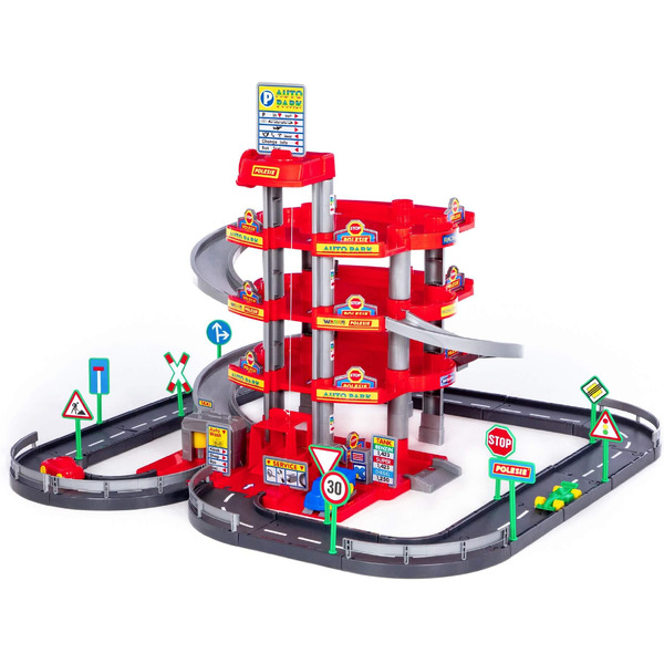 Паркинг Полесье Паркинг 4-уровневый с дорогой и автомобилями (красный) 44723