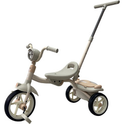 Трехколесный велосипед с ручкой Bubago Jerry BG 200-2 (бежевый)