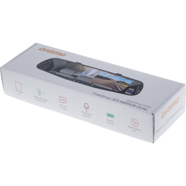 Видеорегистратор Digma FreeDrive 303 MIRROR DUAL
