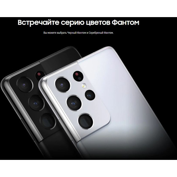 Смартфон Samsung Galaxy S21 Ultra 12GB/256GB (серебряный фантом)