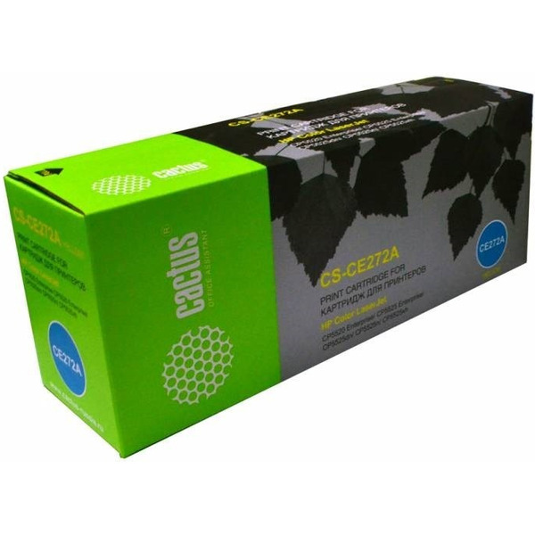 Картридж лазерный Cactus CS-CE272A CE272A желтый (15000стр.) для HP LJ Ent CP5525