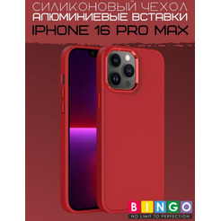Бампер Bingo Metal для APPLE iPhone 16 Pro Max Бордовый