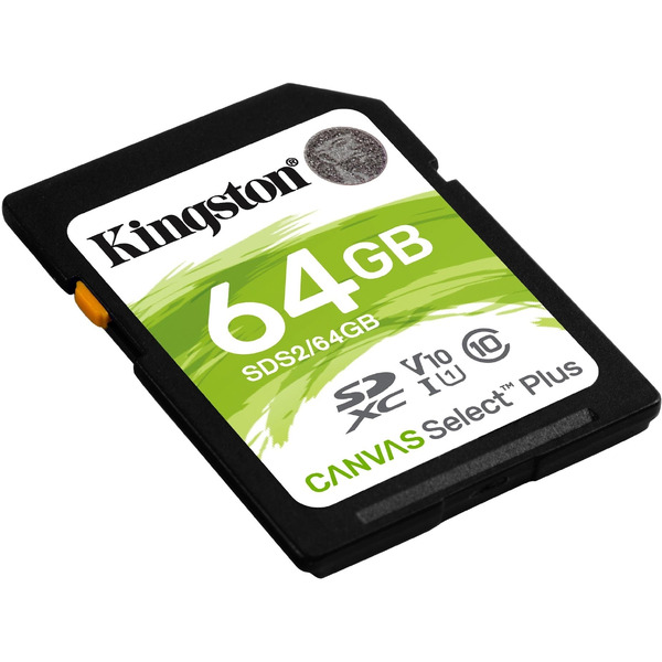 Карта памяти Kingston Canvas Select Plus SDXC 64GB (SDS2/64GB)
