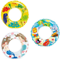 Надувной круг для плавания INTEX Transparent 59242NP