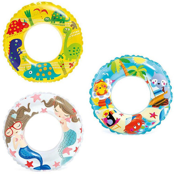 Надувной круг для плавания INTEX Transparent 59242NP