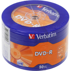 DVD-R диск Verbatim 4.7Gb 16x 43731 (50 шт.)
