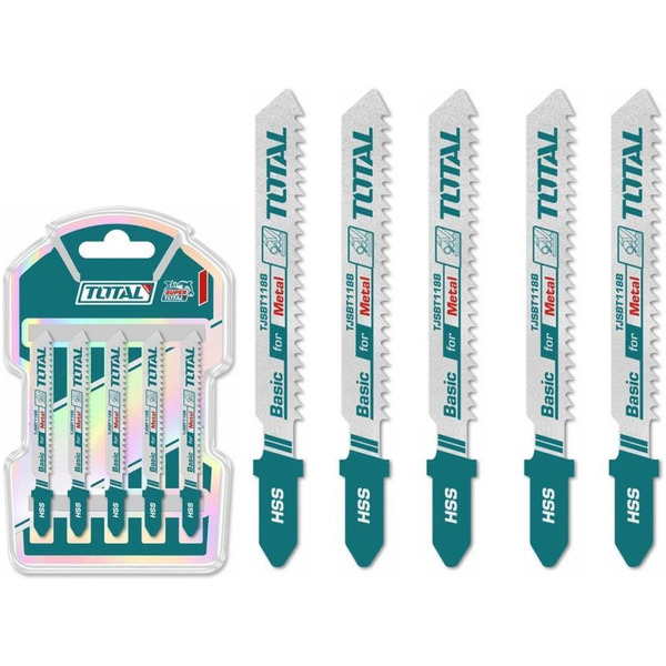 Набор пилок для лобзика TOTAL TJSBT118B (5 шт)