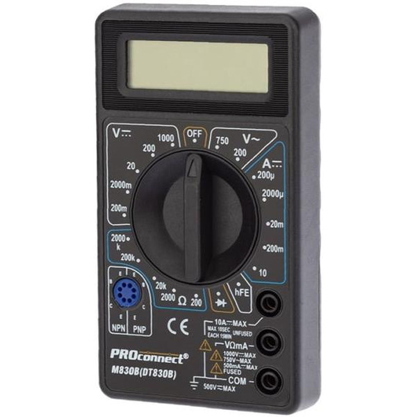 Портативный мультиметр PROconnect M830B (DT830B) 13-3011