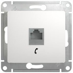 Розетка телефонная Systeme Electric Glossa GSL000181T