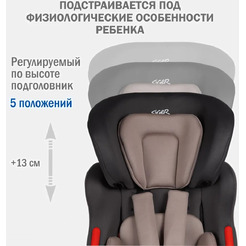 Детское автокресло Siger Космо Lux KRES4030 (антрацитовый/серый)