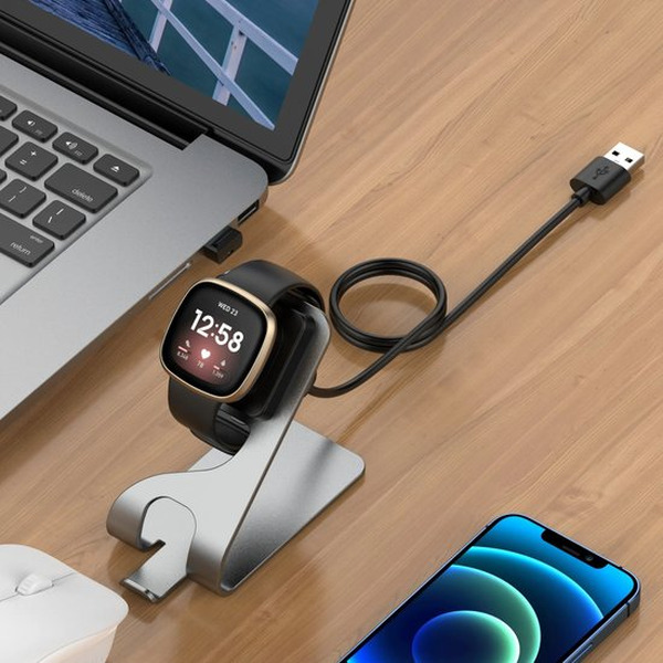 Док-станция Bingo для Google Pixel Watch 2/3/FITBIT Ace LTE/Versa 3/4/Sense 1/2 (серый)