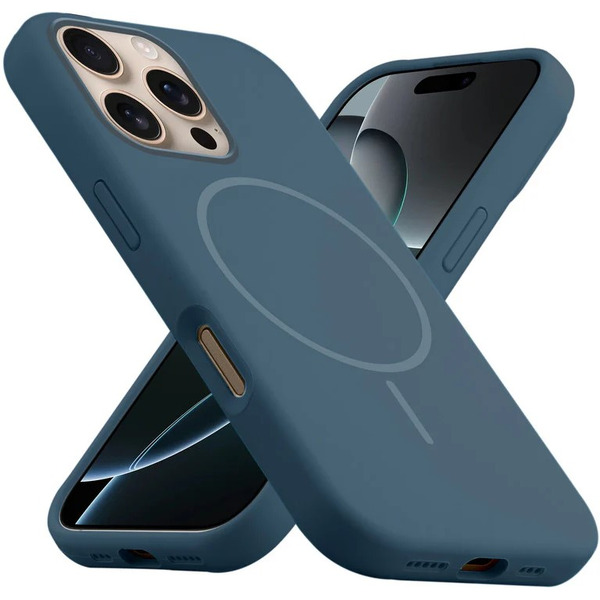 Бампер Bingo Silicone Magnetic для APPLE iPhone 16 Pro Max Синий