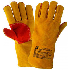 Краги спилковые Arcticus 200540 р.11 желтый/красный