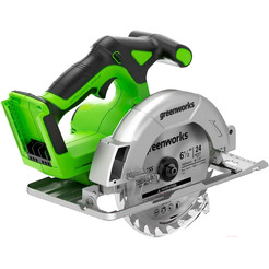 Циркулярная пила Greenworks GD24CS165 1501607 (без АКБ и ЗУ)
