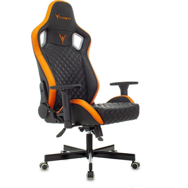 Кресло игровое Knight Outrider (1628891) черный/оранжевый