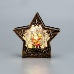 Светильник декоративный с эффектом снегопада и подсветкой NEON-NIGHT Звезда 501-182