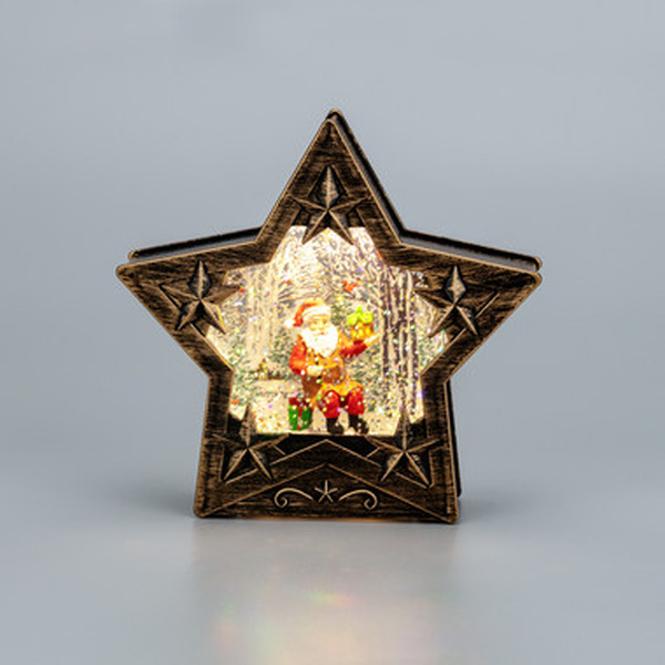 Светильник декоративный с эффектом снегопада и подсветкой NEON-NIGHT Звезда 501-182