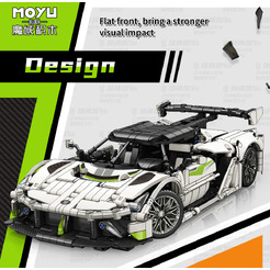 Игрушка конструктор MOYU Koenigsegg Jesko MY88319 (с пультом дистанционного управления и набором электродвигателей)