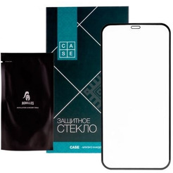 Защитное стекло CASE 3D Rubber для Apple iPhone 12 Pro Max (черный глянец)