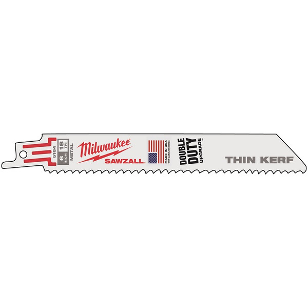 Полотно для саб. пилы (по металлу) MILWAUKEE THIN KERF 150х1.4 5 шт 48005184