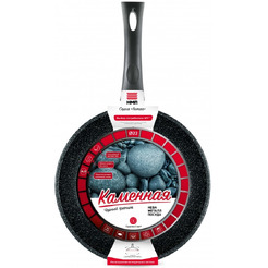 Сковорода НМП Каменная Черный гранит 18122