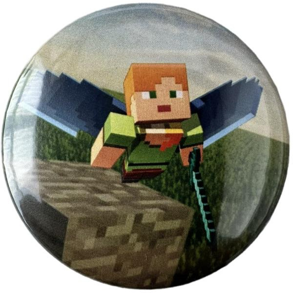 Значок сувенирный "Дай 5 Добру" (Майнкрафт) в ассортименте