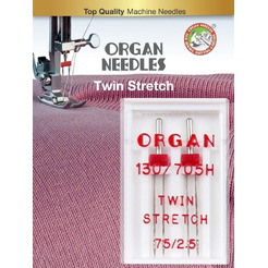 Иглы двойные Organ 2-75/2,5 супер стрейч Blister