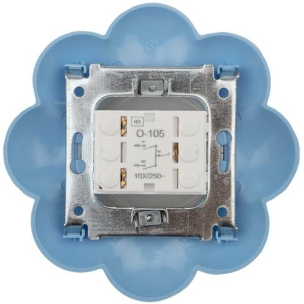 Выключатель двухклавишный KRANZ HAPPY Цветок KR-78-0627