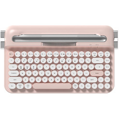 Компьютерная клавиатура AJAZZ AF84 (бело-розовая)