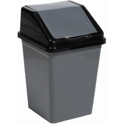 Ведро для мусора BRADEX 941018 (серый/черный, 10 л)