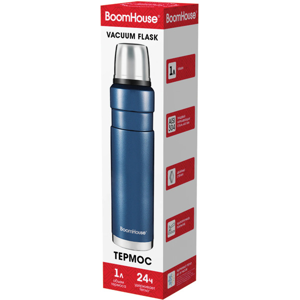 Термос BoomHouse DarkBlue 700310 (1000 мл)