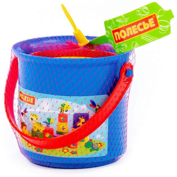 Пирамидка Полесье Занимательная пирамидка 3 (11 элементов, в сеточке)