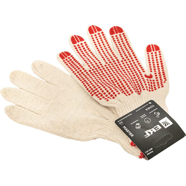 Перчатки рабочие EKF pe10ct-10-mas (10 класс, 10 размер)