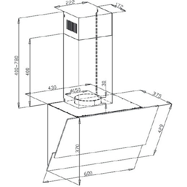 Вытяжка CIARKO Vladava 60 White