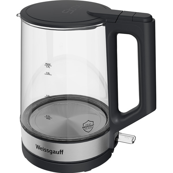 Чайник электрический Weissgauff WK 1700 EcoGlass Graphite