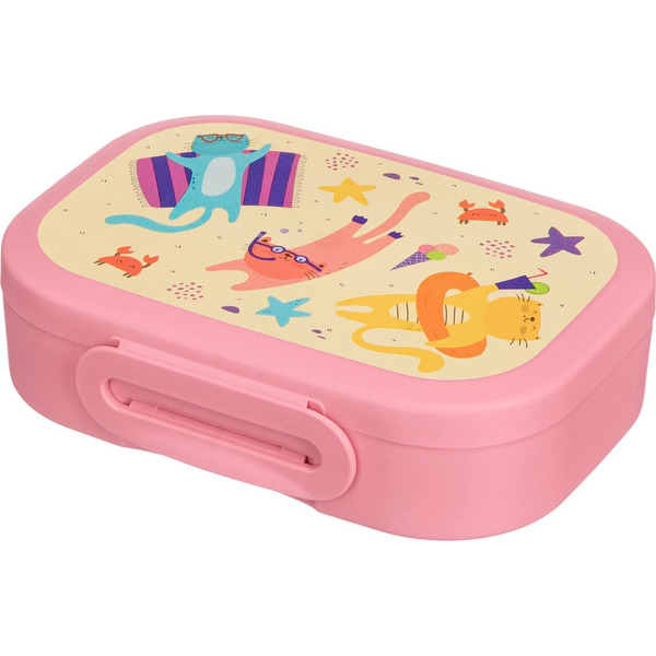 Ланч-бокс Бытпласт Пластишка 431320605 0.98 л (розовый)