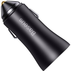 Автомобильное зарядное устройство Baseus Golden Contactor Max Dual Fast Charger Car Charger U+C CGJM000113